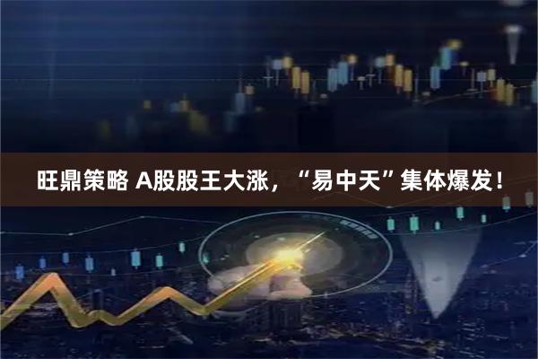 旺鼎策略 A股股王大涨，“易中天”集体爆发！